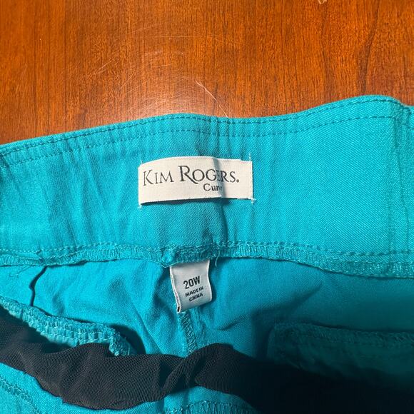 Kim Rogers Teal Shorts Size 20W - Picture 2 of 5